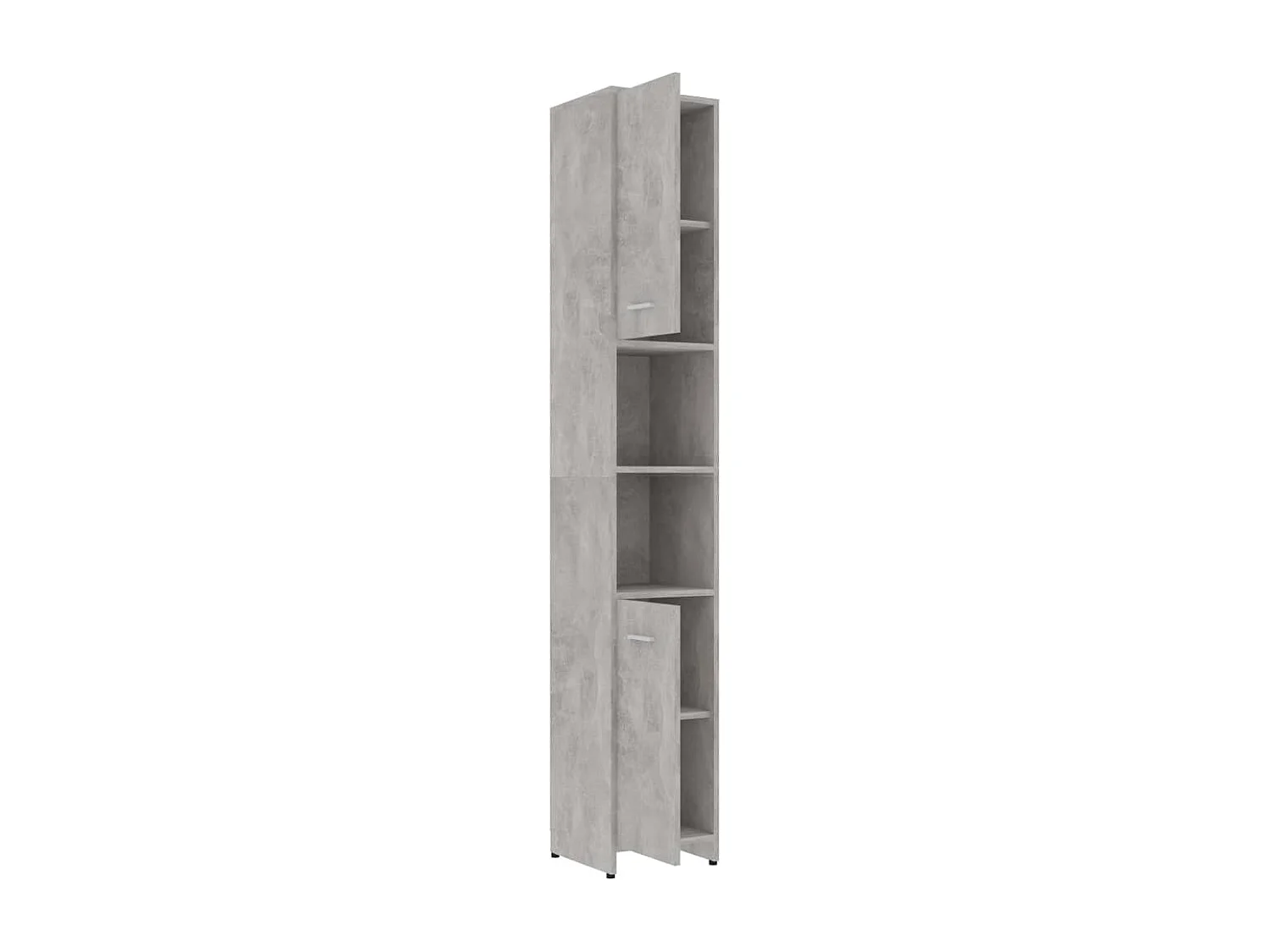 Armoire de salle de bain Gris béton 30x30x183,5 cm Aggloméré FR91263
