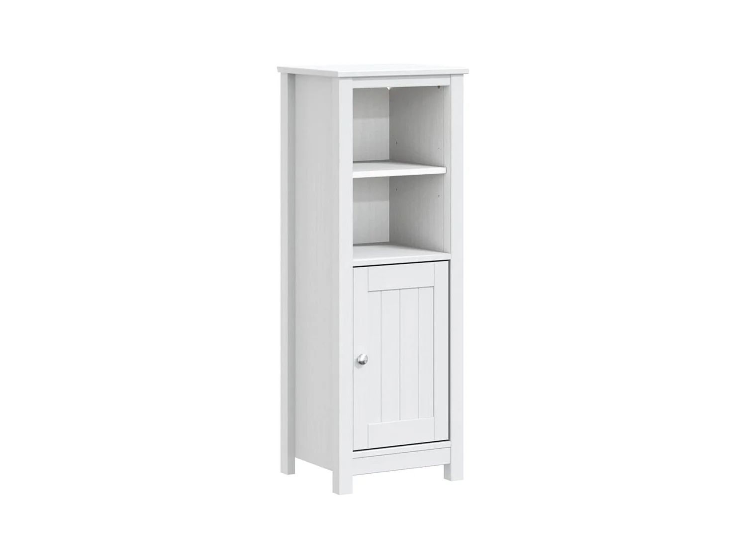 Armoire de salle de bain BERG blanc 40x34x110 cm pin massif FR20334