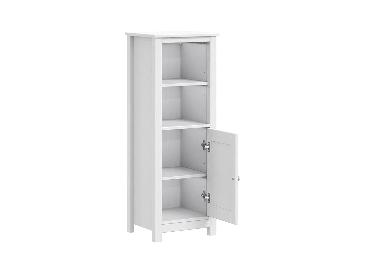 Armoire de salle de bain BERG blanc 40x34x110 cm pin massif FR20334