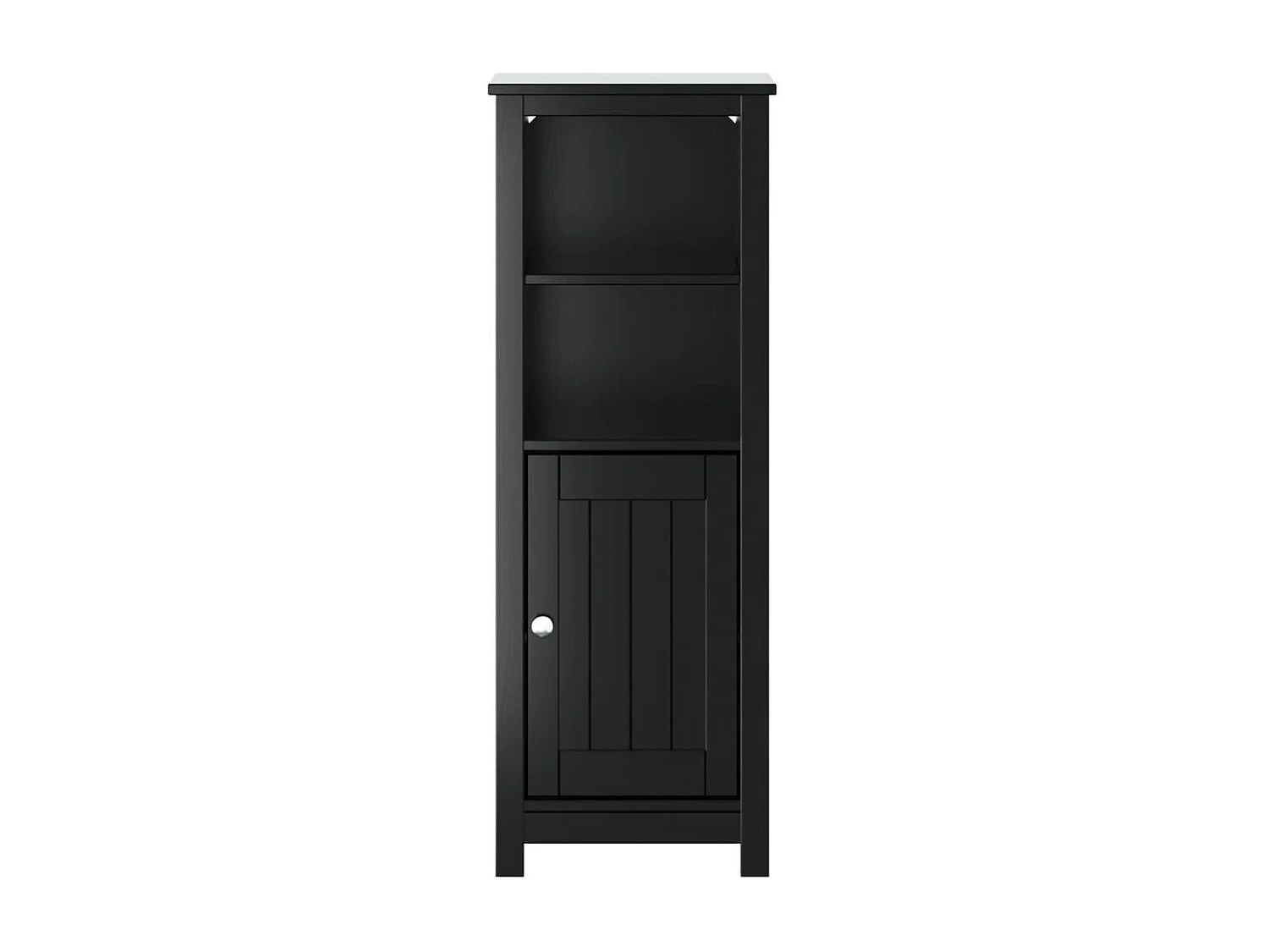 Armoire de salle de bain BERG noir 40x34x110 cm pin massif FR48627