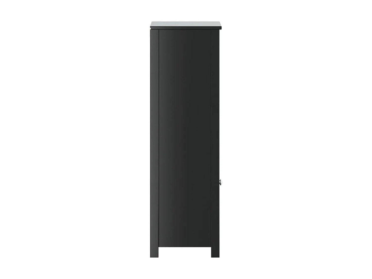 Coluna de casa de banho BERG 40x34x110 cm pinho maciço preto PT346436