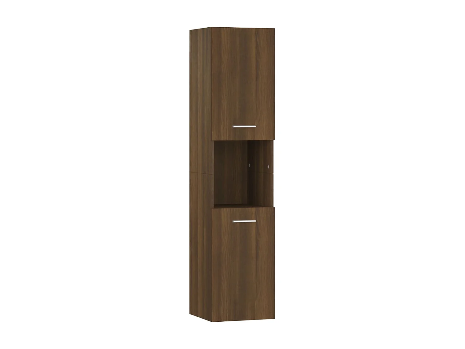 Armoire de bain Chêne marron 30x30x130 cm Bois d'ingénierie FR92891