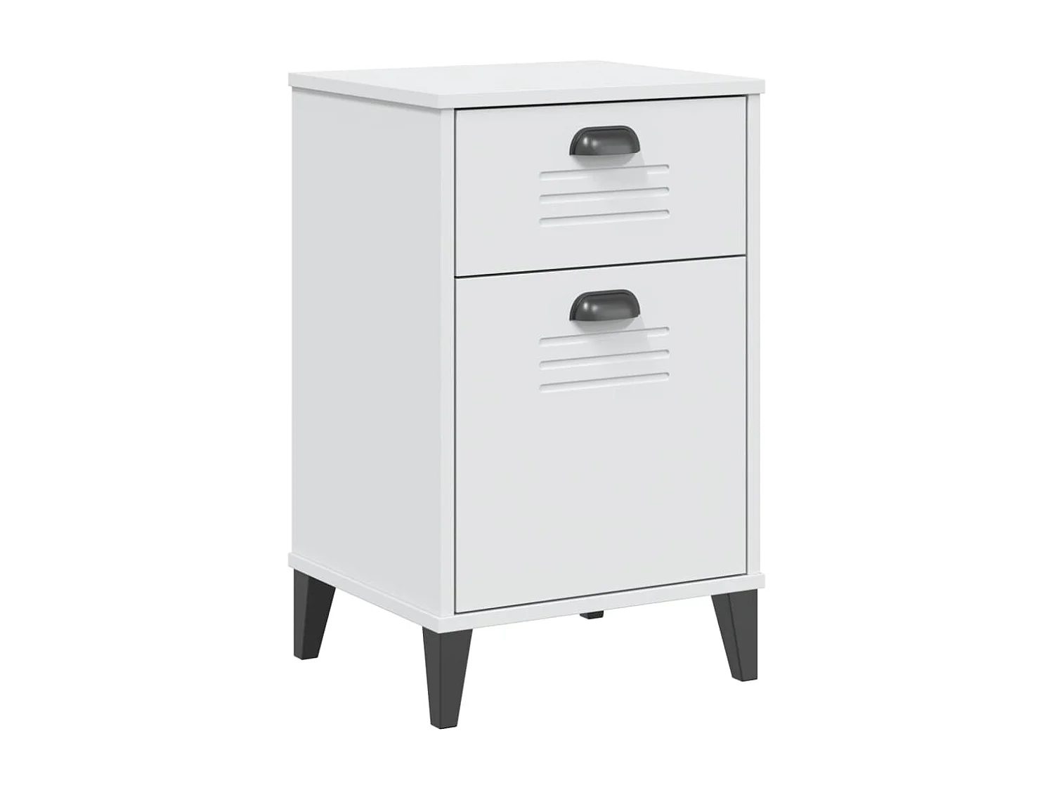 Mesa de cabeceira VIKEN derivados de madeira branco PT374847