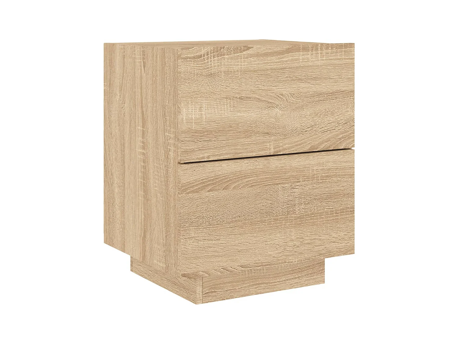 Table de chevet avec lumières LED chêne sonoma FR87647