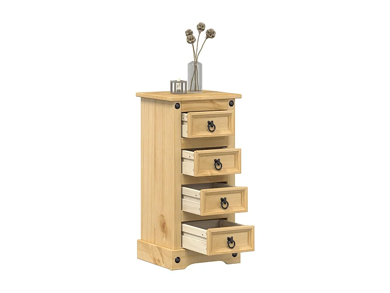 Nachtkastje Corona 35x32,5x74 cm massief grenenhout BE921647