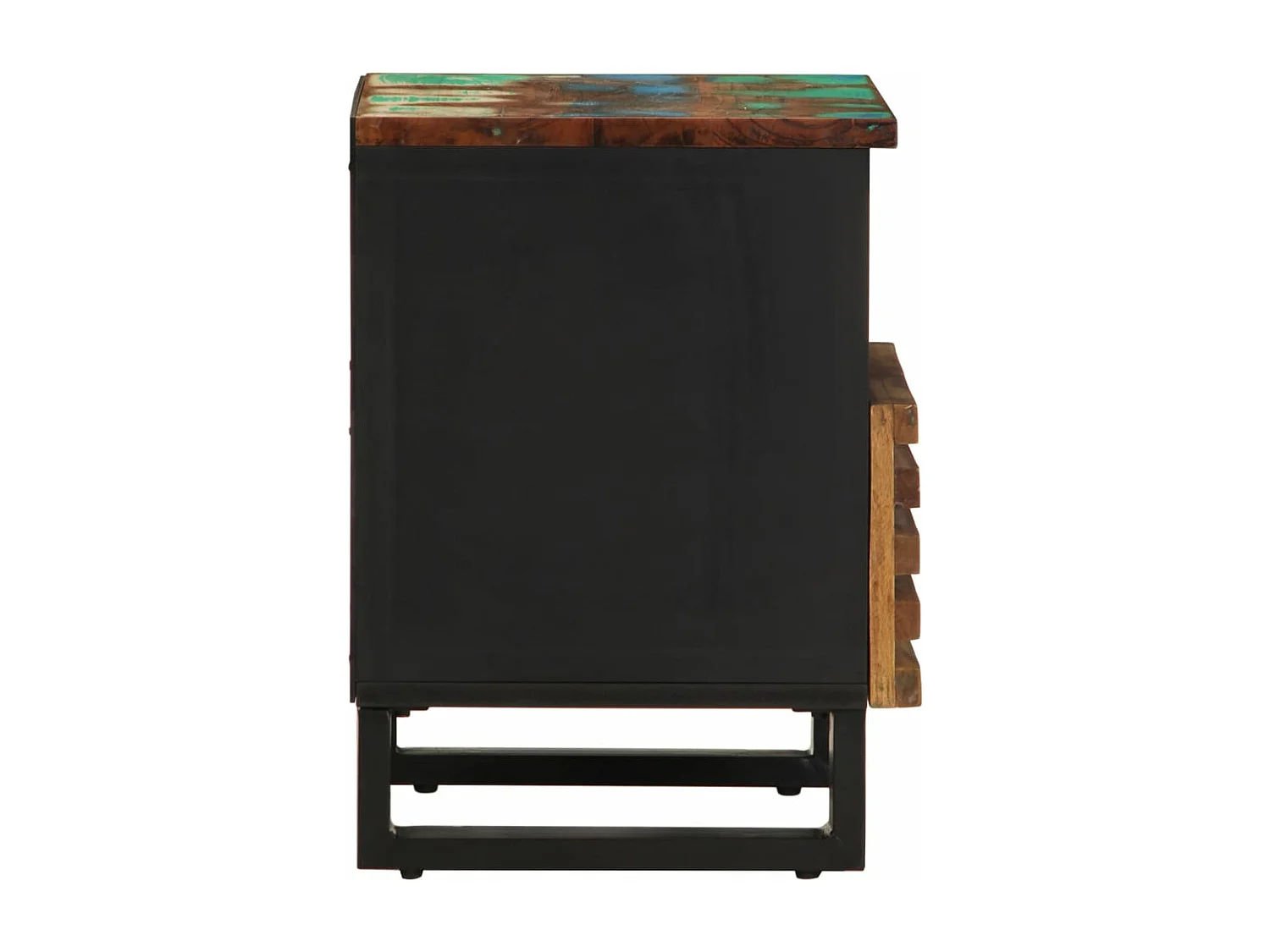 Table de chevet 40x34x46 cm bois massif de récupération FR69957