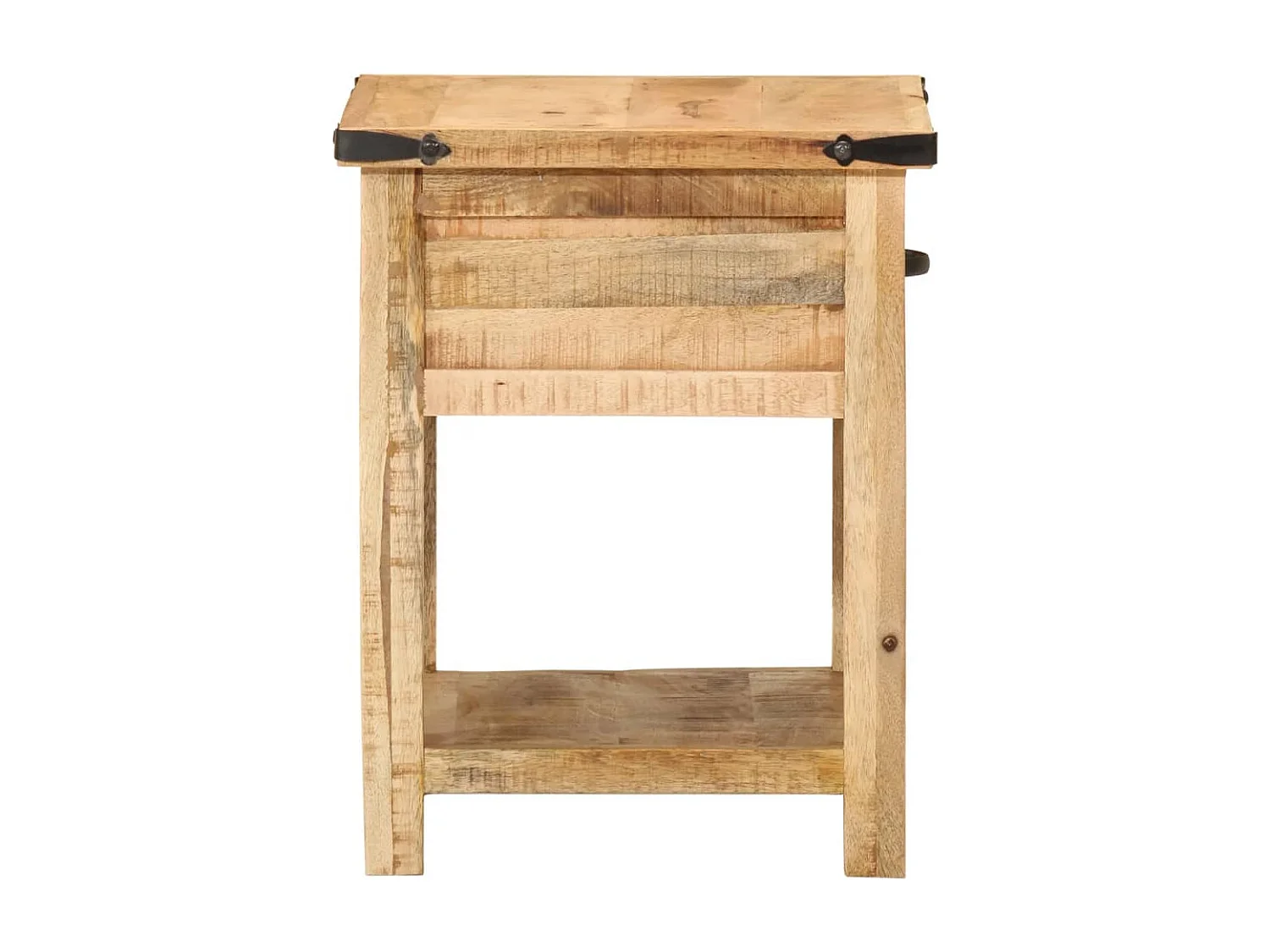 Table de chevet 40x40x50 cm bois de manguier massif FR20608