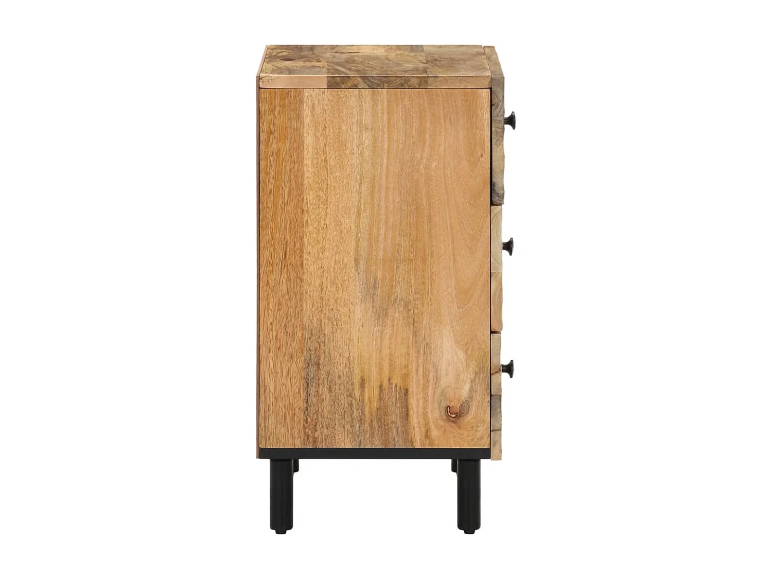 Nachtkastje 50x33x60 cm massief mangohout BE170540