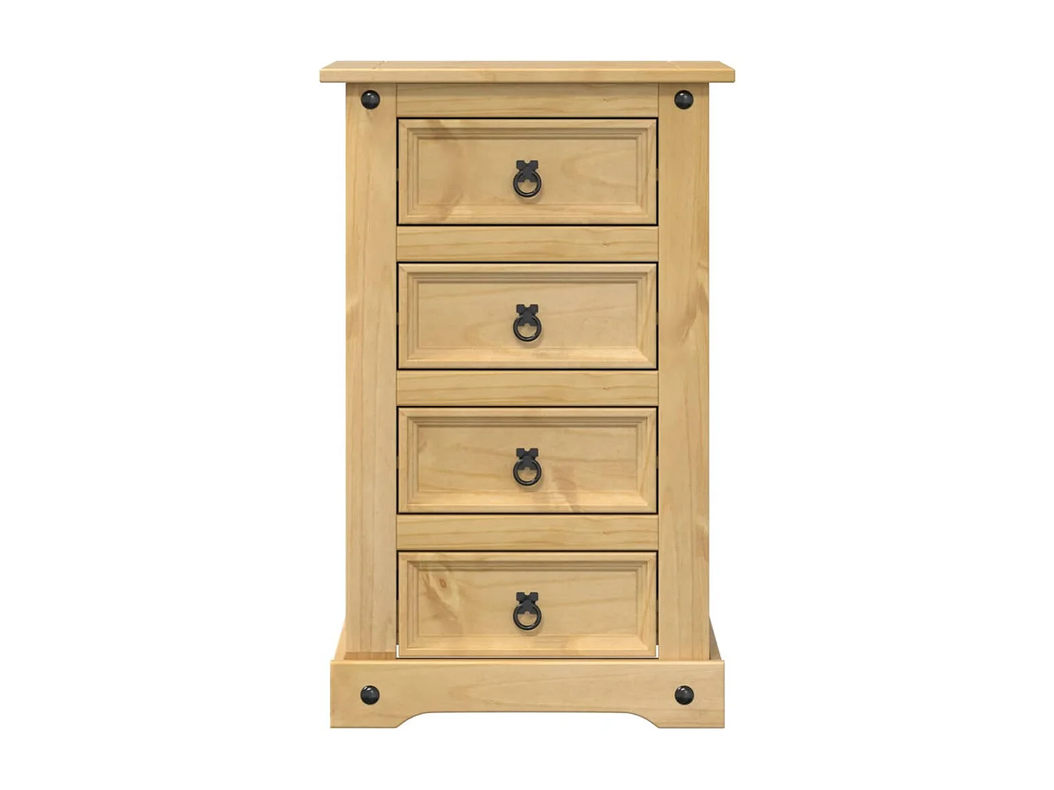 Nachtkastje Corona 53x39x84 cm massief grenenhout BE125770