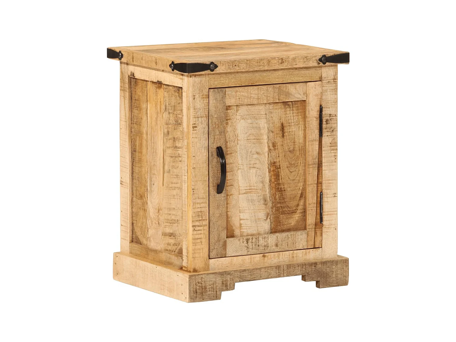Table de chevet 40x35x50 cm bois de manguier massif FR82546