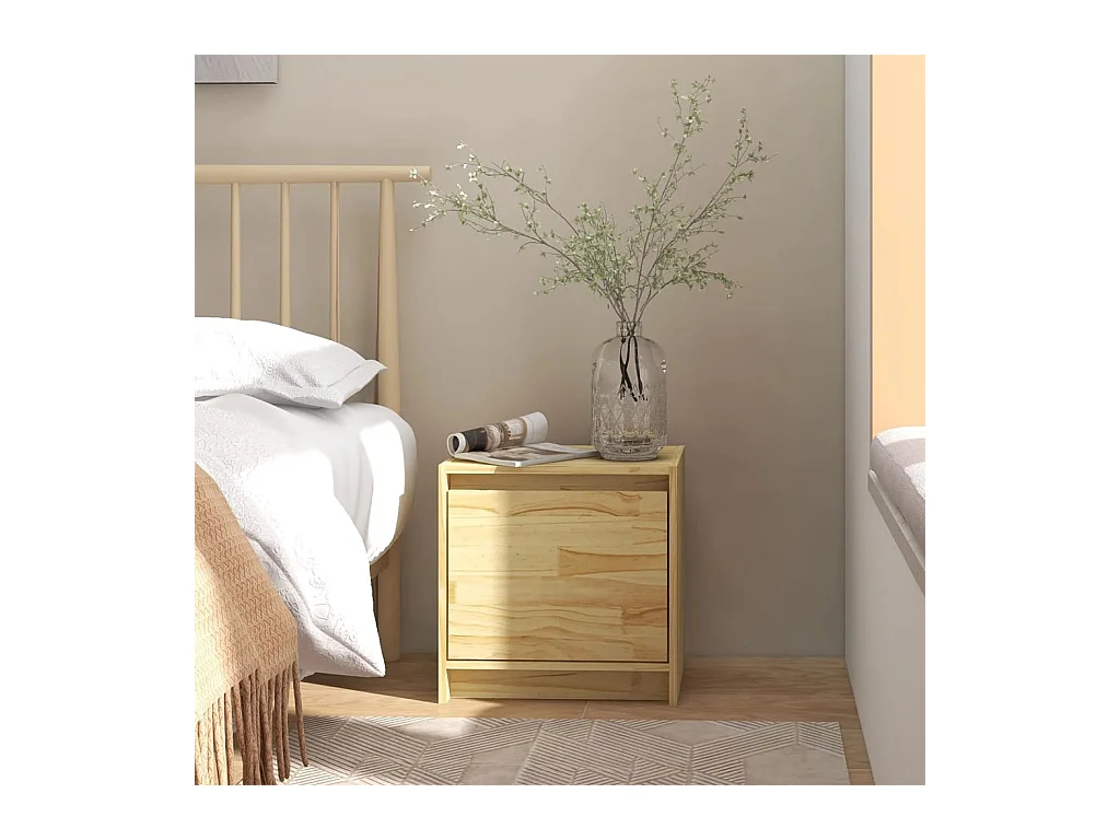 Table de chevet 40x30,5x40 cm bois de pin massif FR17610