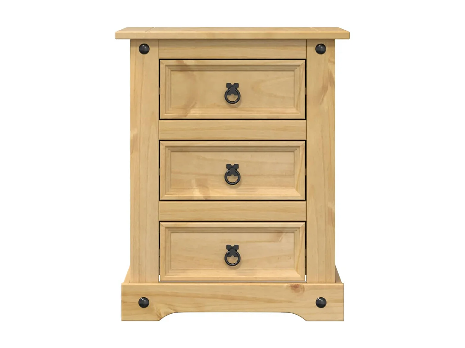 Table de chevet Corona 53x39x66 cm bois de pin massif FR97967