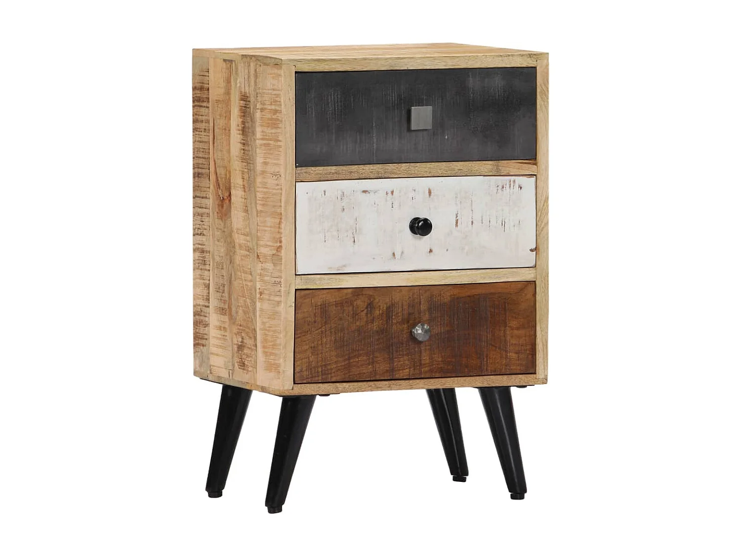 Table de chevet 40 x 30 x 60 cm Bois de manguier massif FR74371