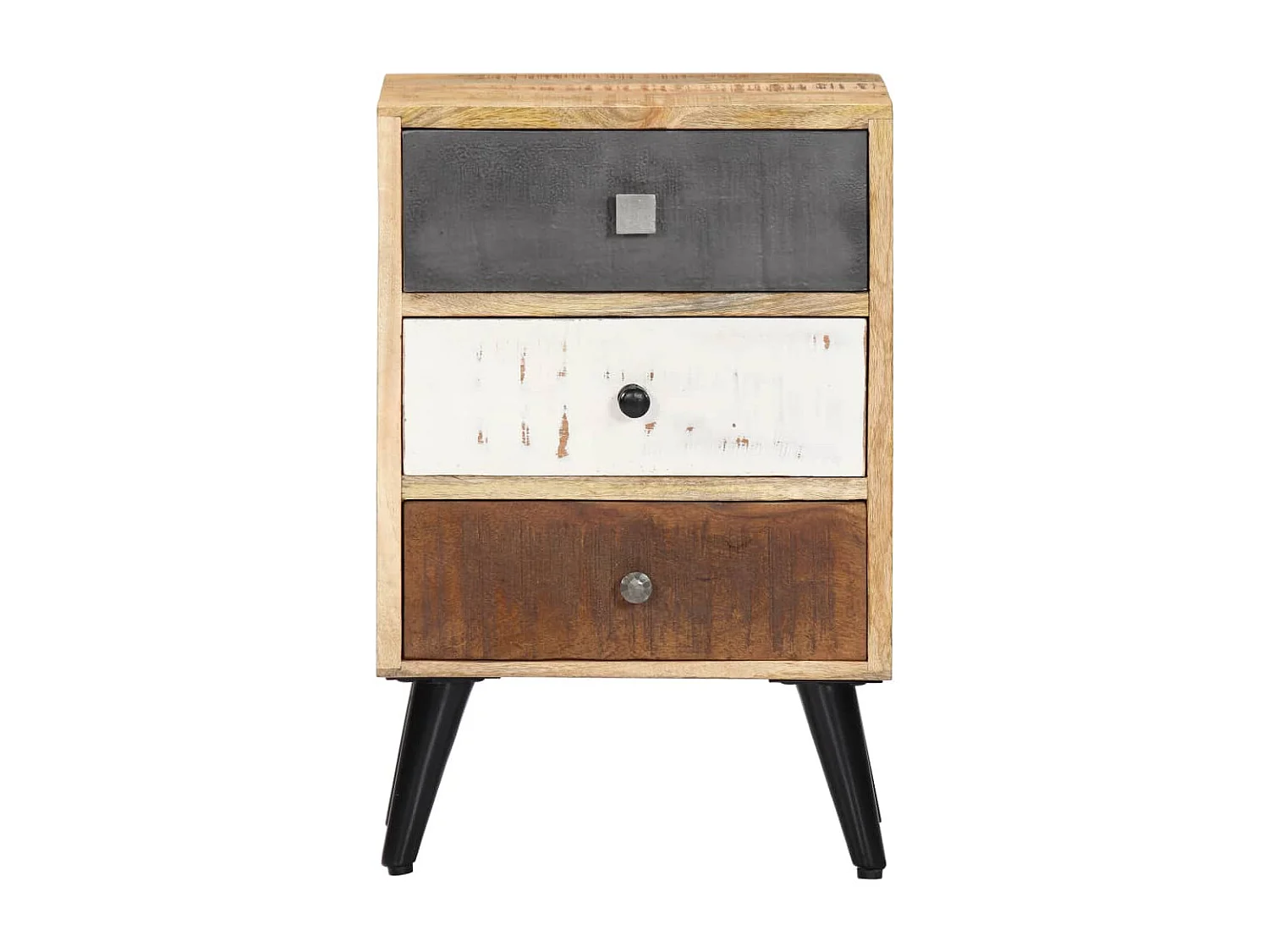 Table de chevet 40 x 30 x 60 cm Bois de manguier massif FR74371