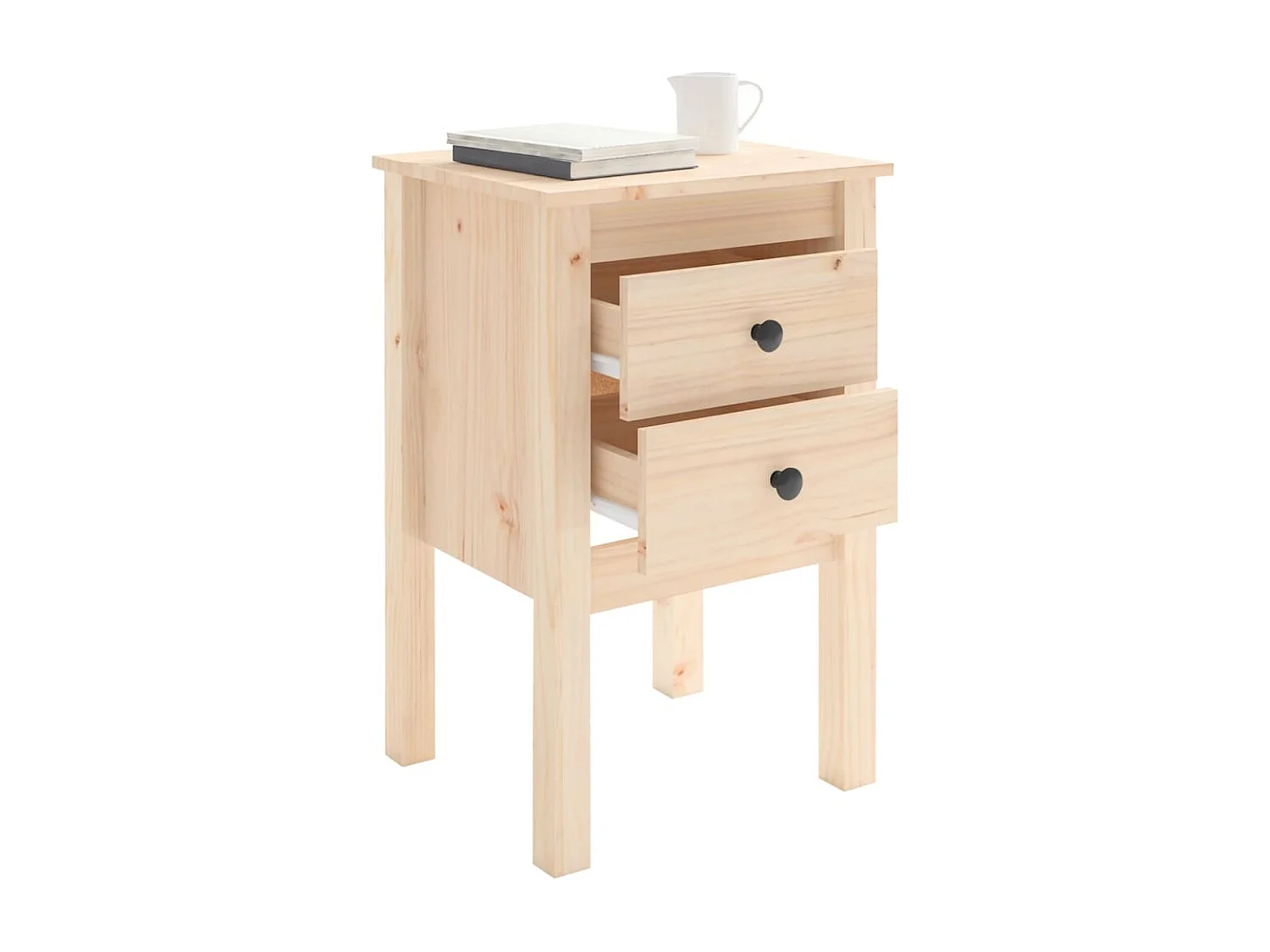 Table de chevet 40x35x61,5 cm Bois de pin massif FR37934