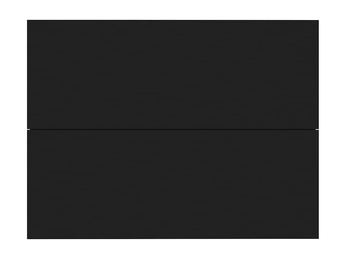 Mesita de noche madera contrachapada negro 40x30x30 cm ES129630