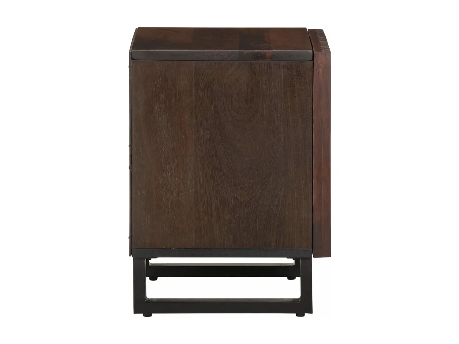 Comodini | Tavolini da notte | Tavolini da letto 2pz 40x34x46 cm in Legno Massello di Mango