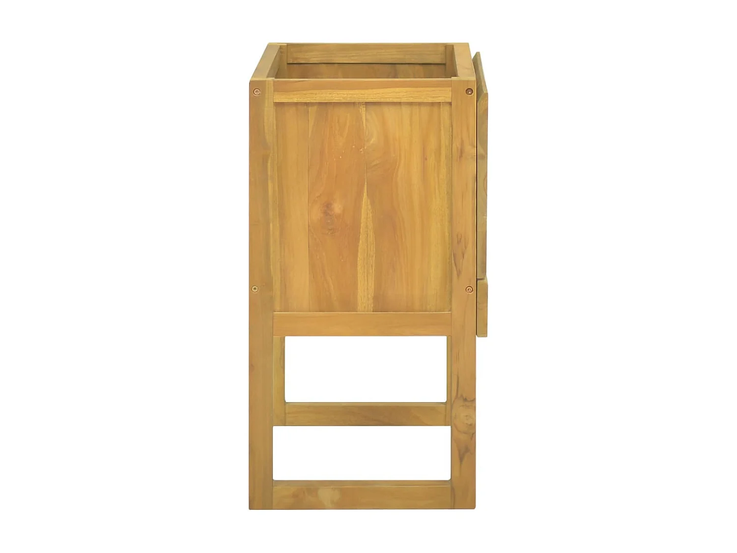 Mueble de baño madera maciza de teca 60x40x75 cm ES555761