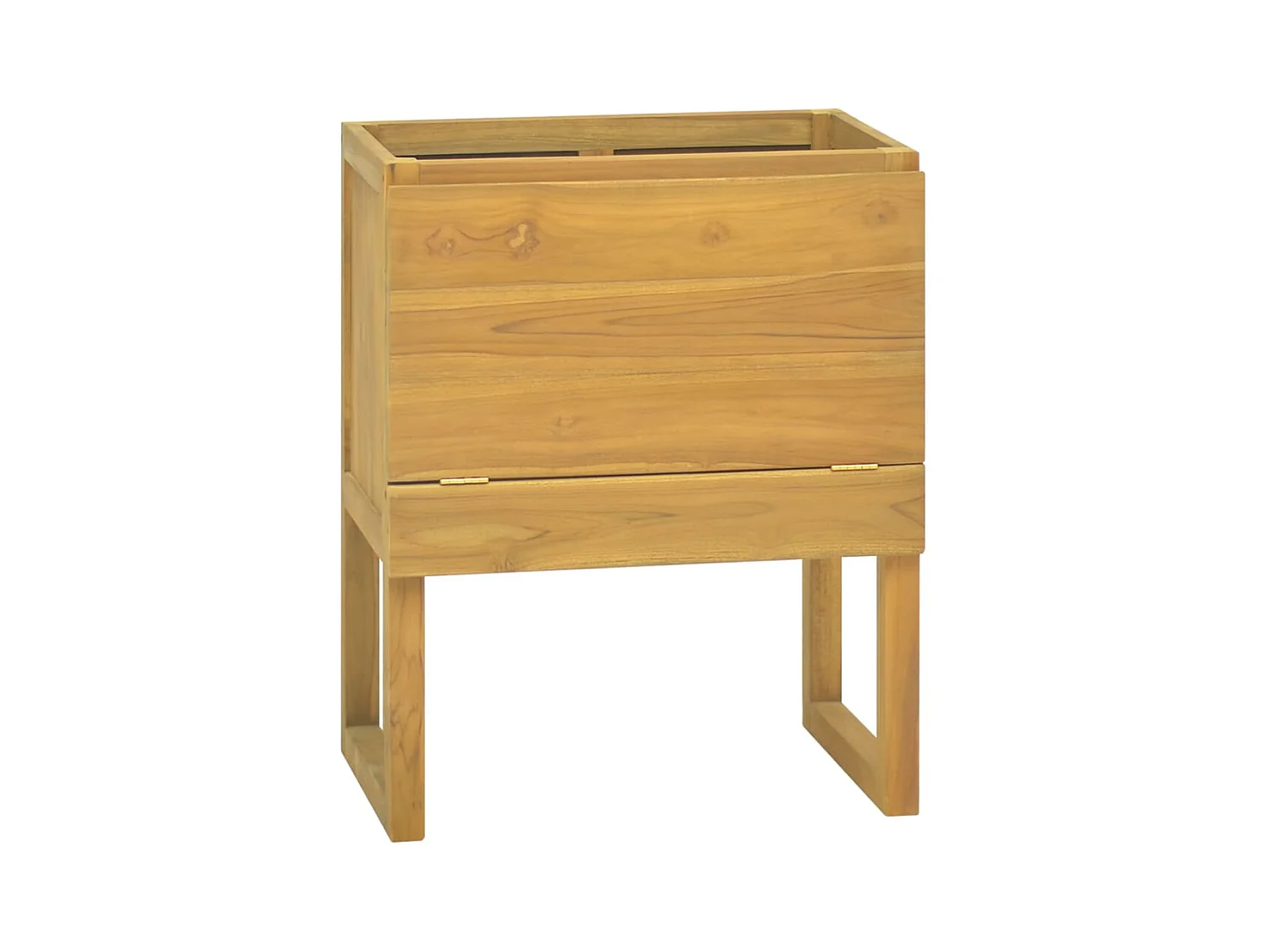Armoire de salle de bain 60x40x75 cm bois de teck solide FR27204