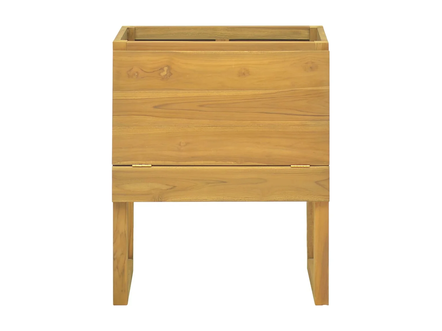 Armoire de salle de bain 60x40x75 cm bois de teck solide FR27204