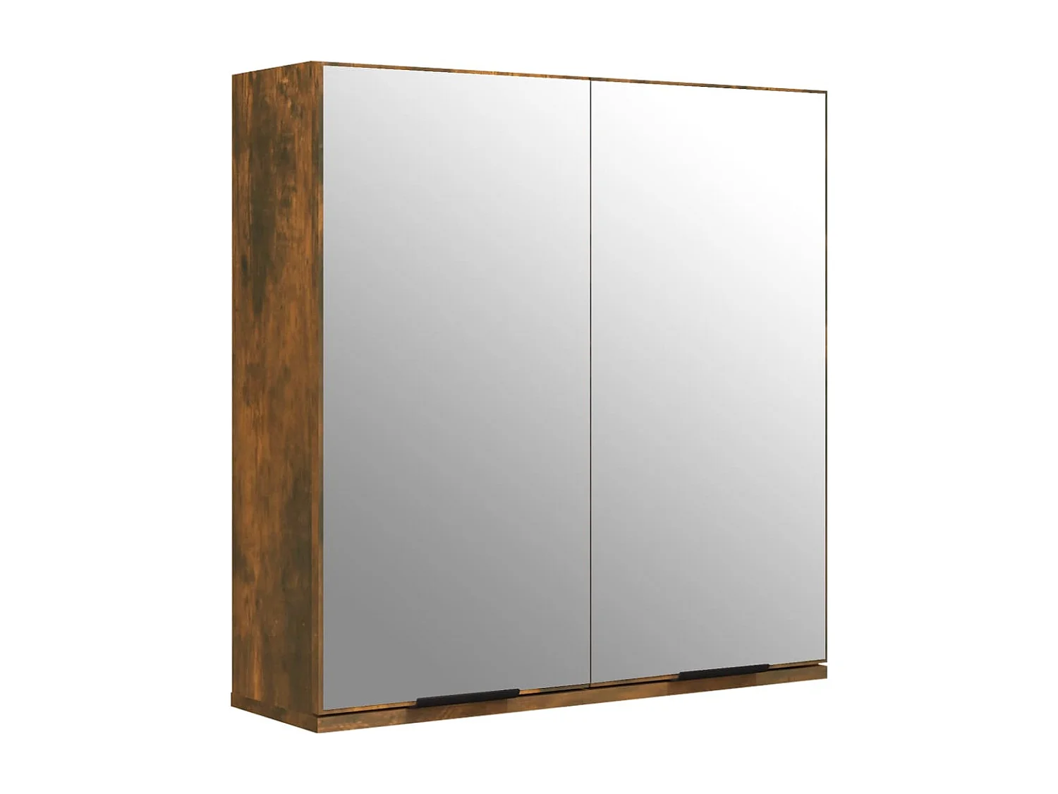 Armoire à miroir de salle de bain Chêne fumé 64x20x67 cm FR13373
