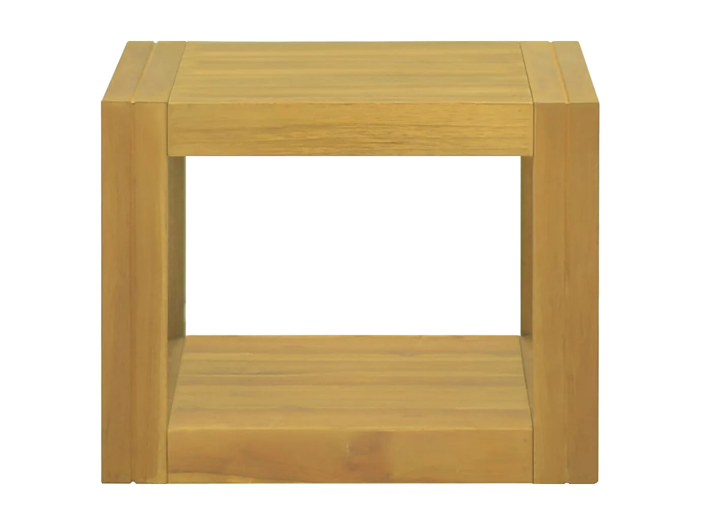 Armoire murale de salle de bain 45x45x35 cm Teck solide FR19438