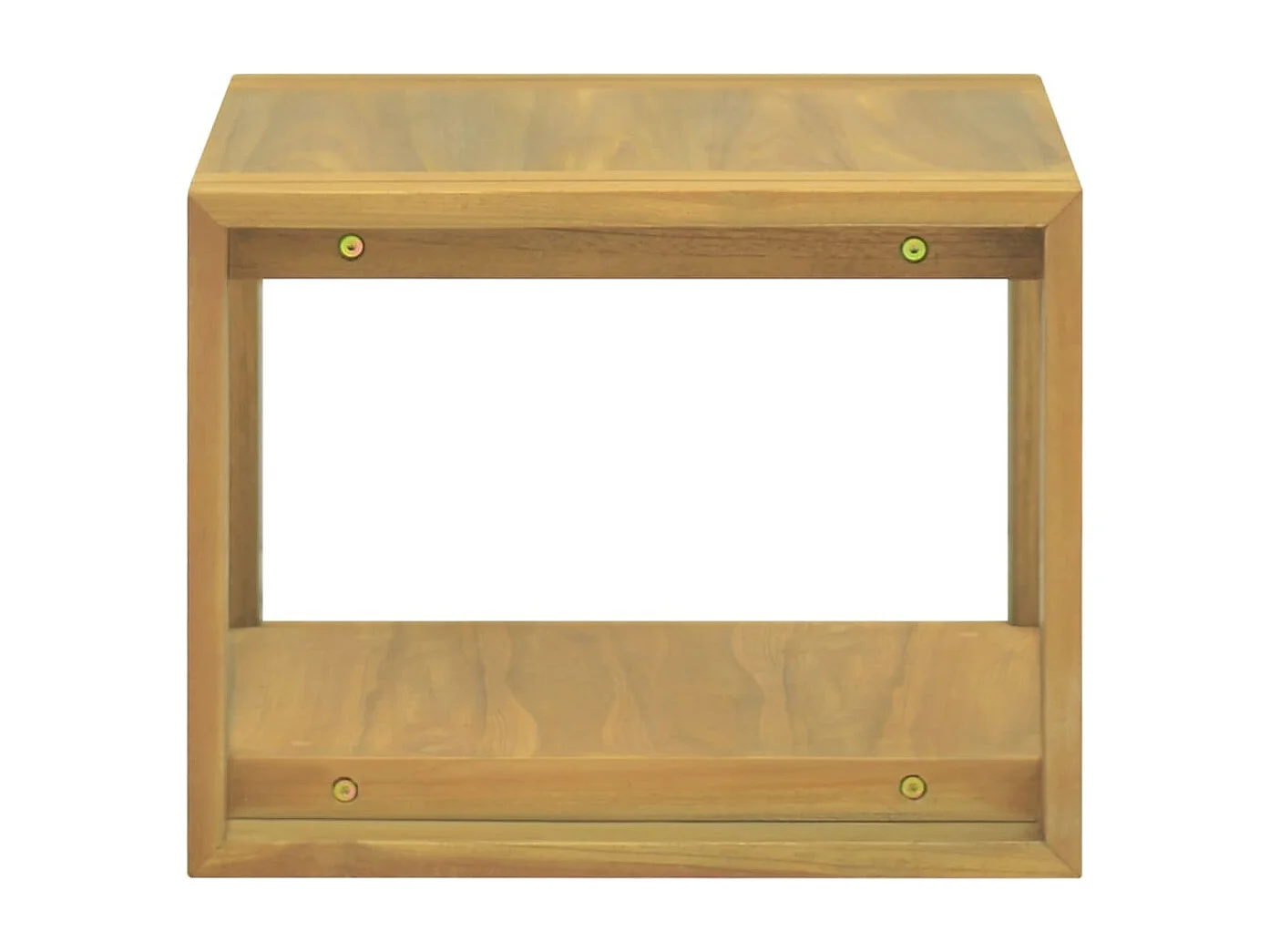 Armoire murale de salle de bain 45x45x35 cm Teck solide FR19438