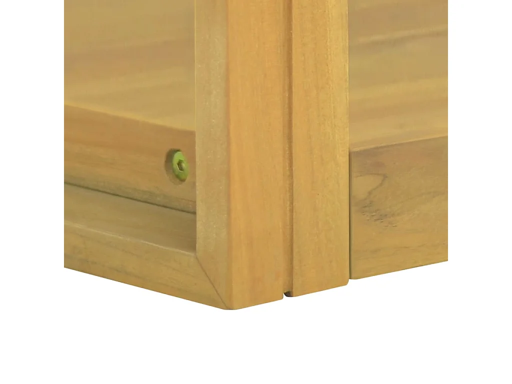 Armoire murale de salle de bain 45x45x35 cm Teck solide FR19438