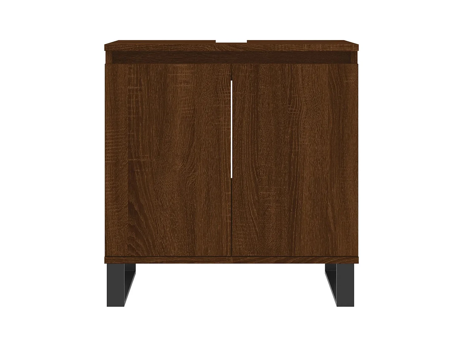 Armario de baño madera de ingeniería marrón roble 58x33x60 cm ES453766