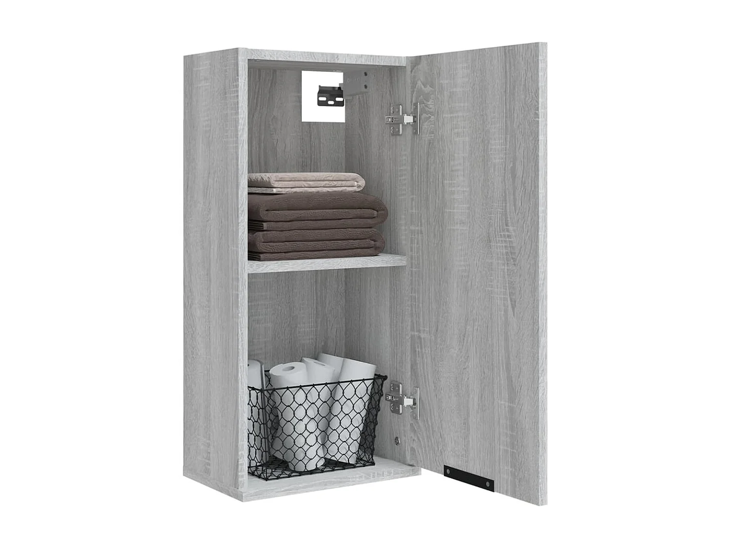 Armoire de salle de bain murale Sonoma gris 32x20x67 cm FR50296