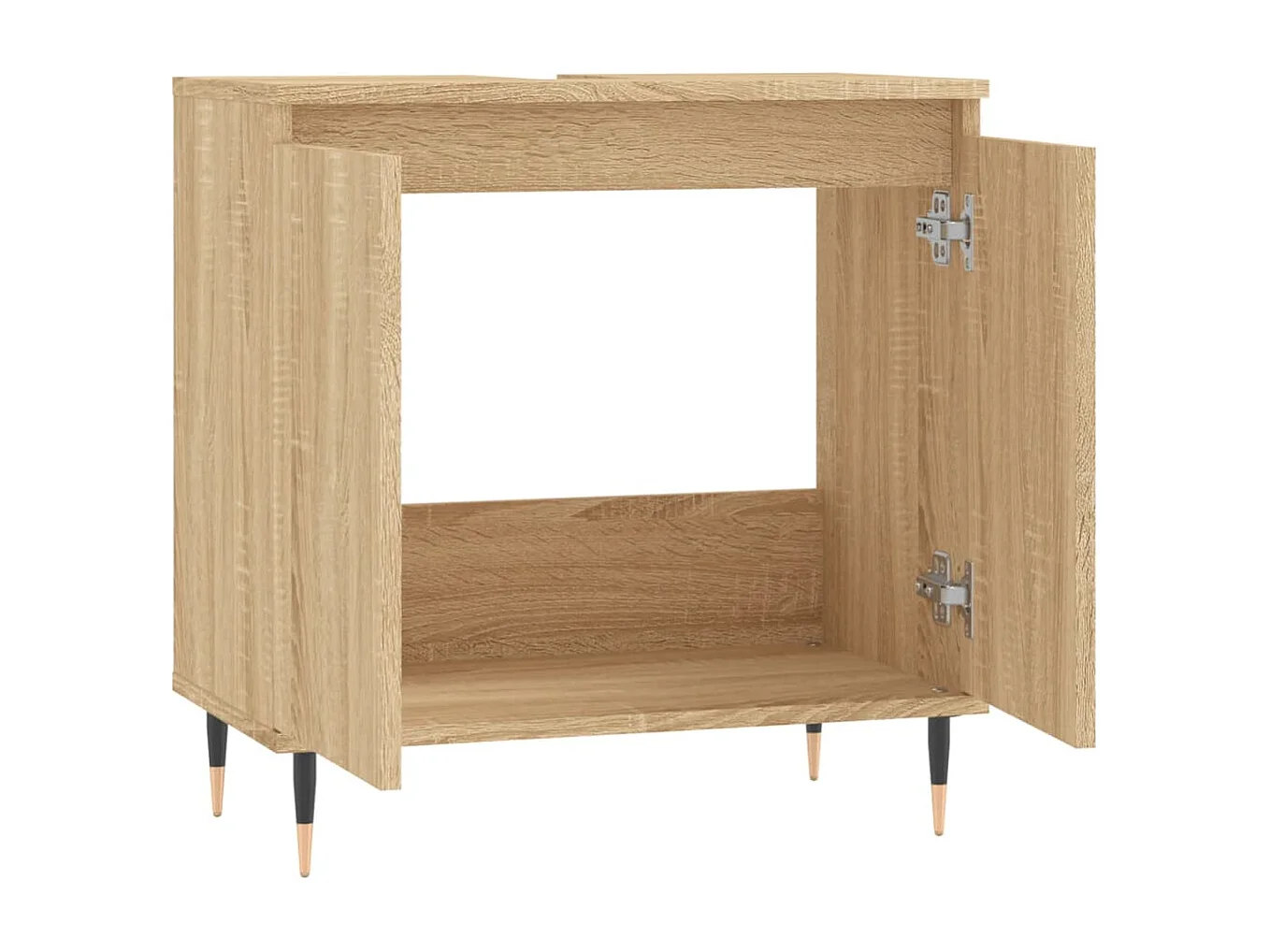 Armoire de bain chêne sonoma 58x33x60 cm bois d'ingénierie FR93751