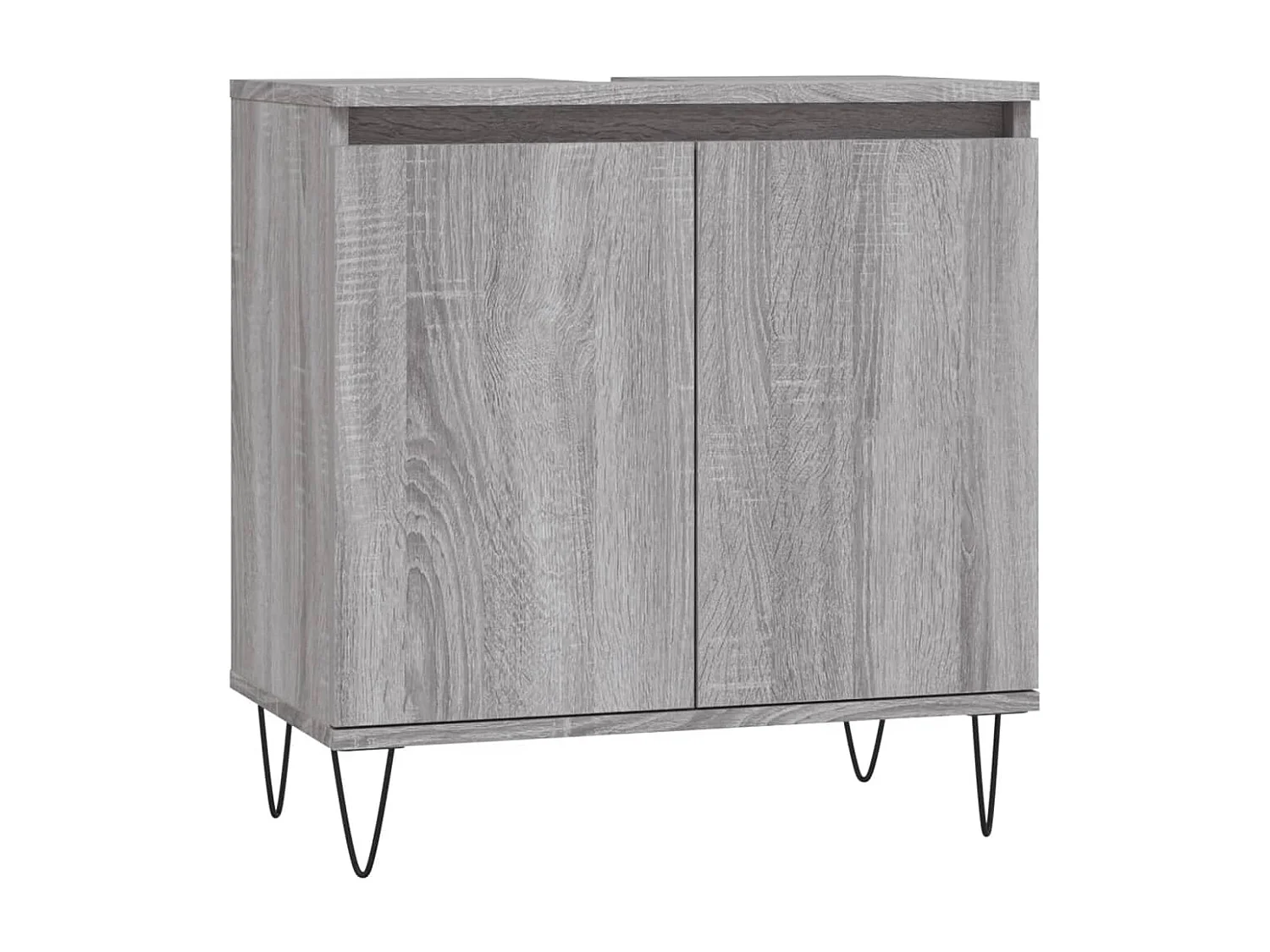 Armoire de bain sonoma gris 58x33x60 cm bois d'ingénierie FR75239
