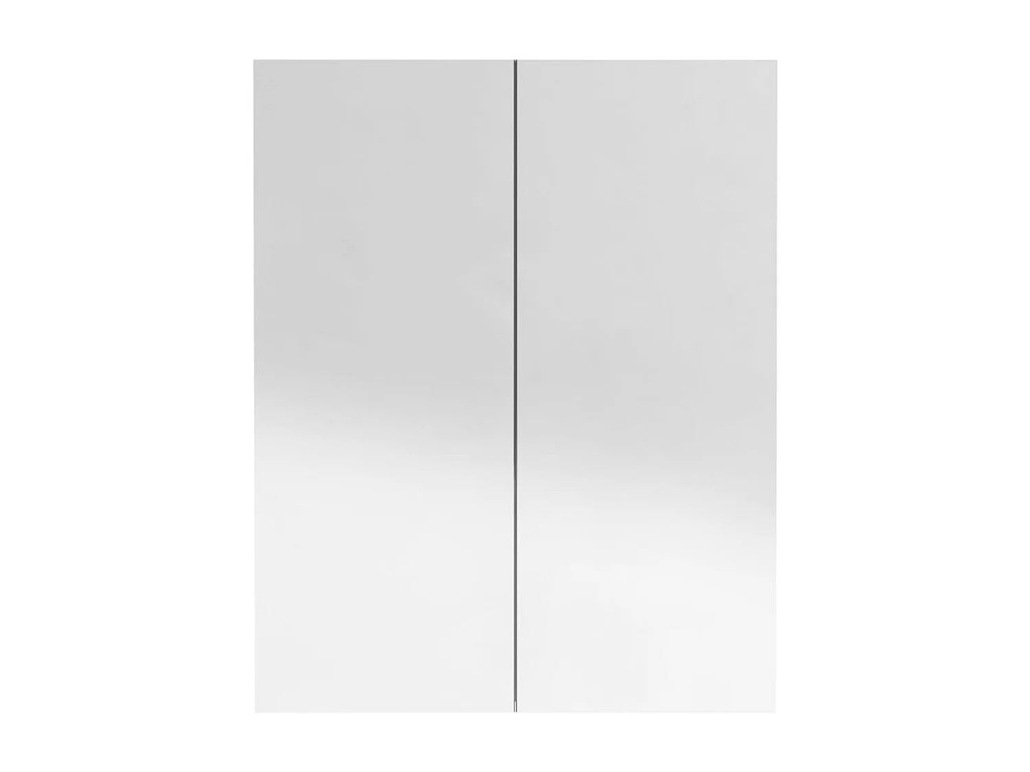 Armario de espejo de baño MDF gris brillante 60x15x75 cm ES263120