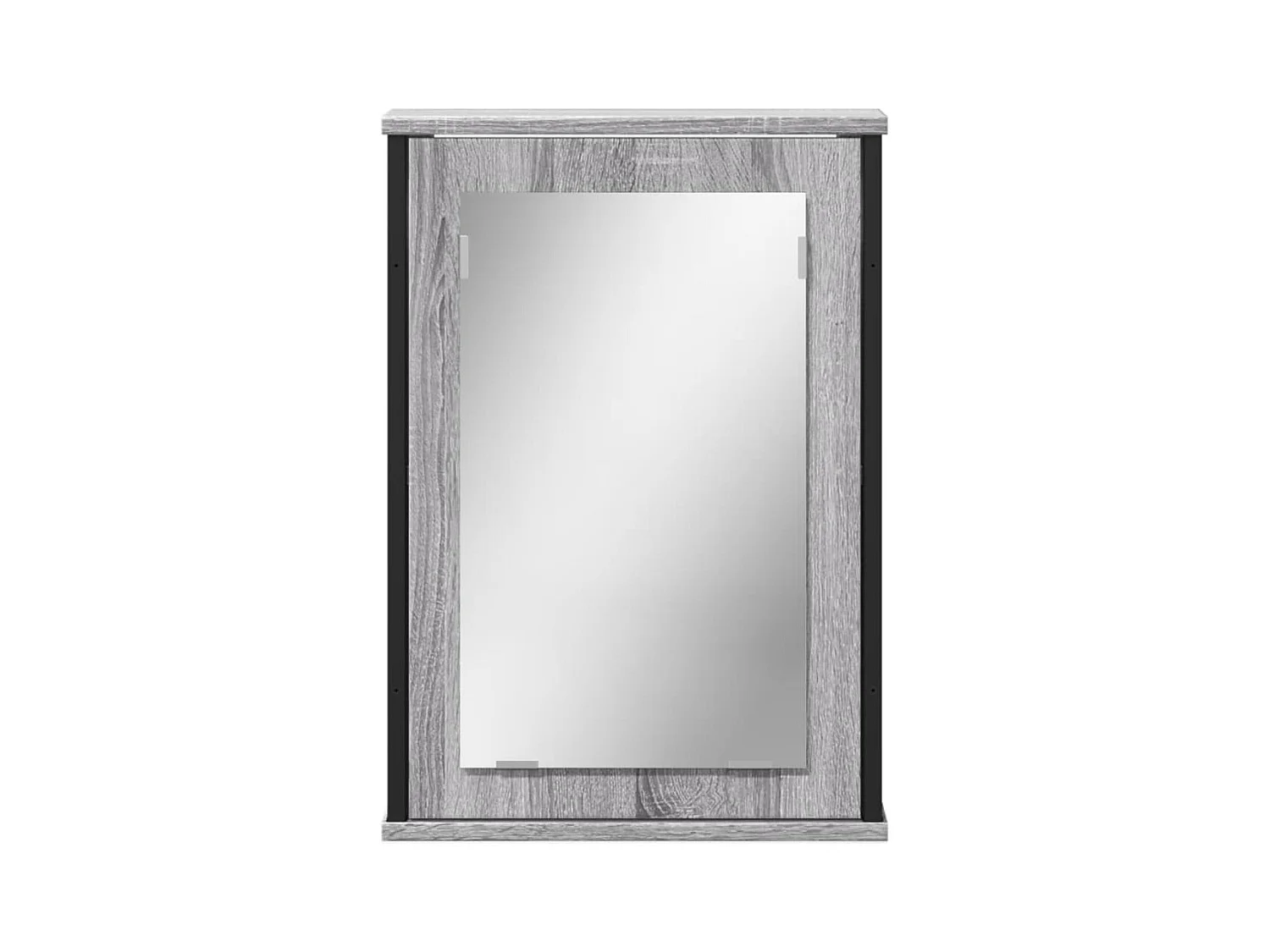 Armario con espejo de baño madera gris Sonoma 42x12x60 cm ES183056