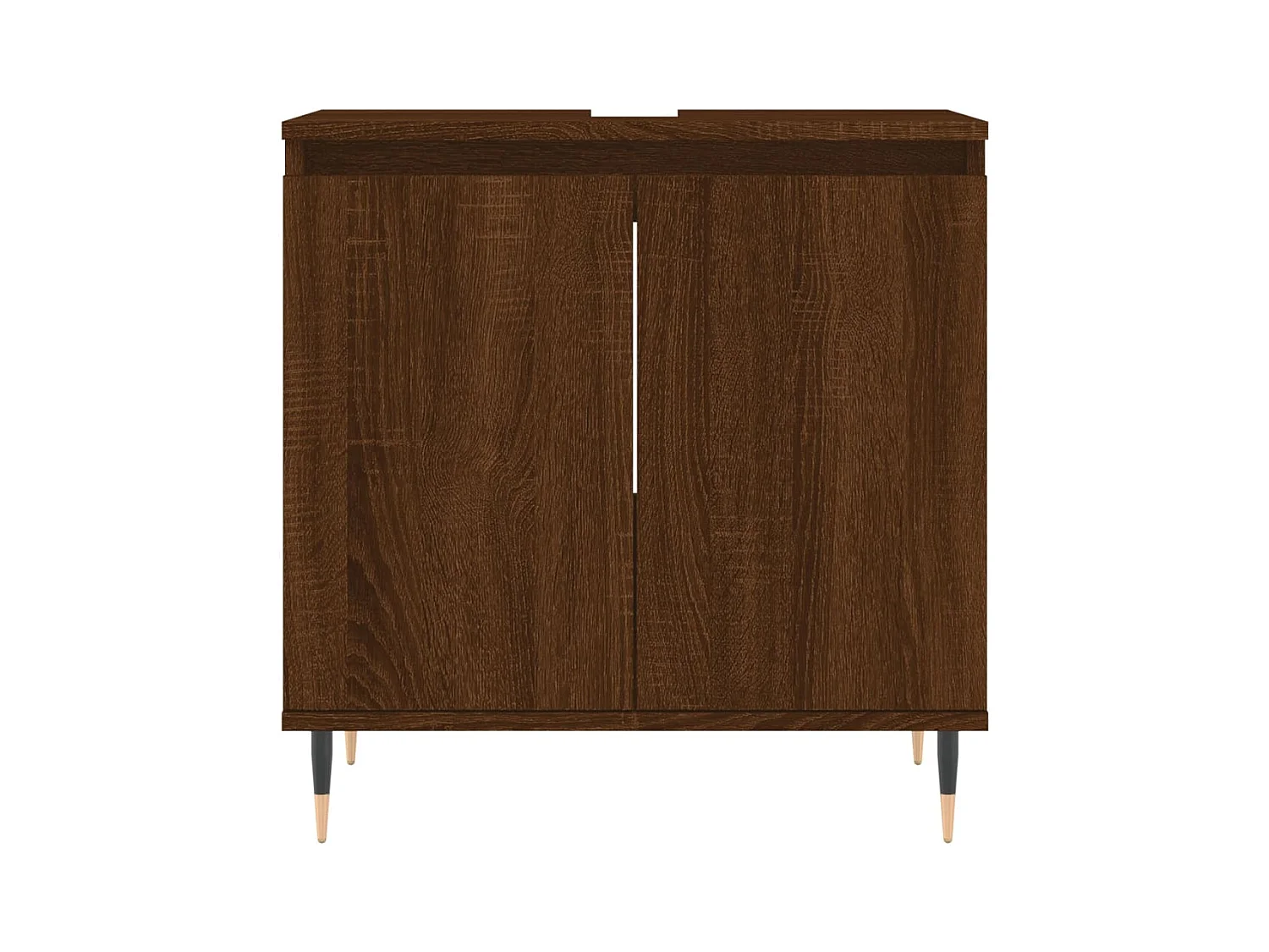 Armario de baño madera de ingeniería marrón roble 58x33x60 cm ES704844