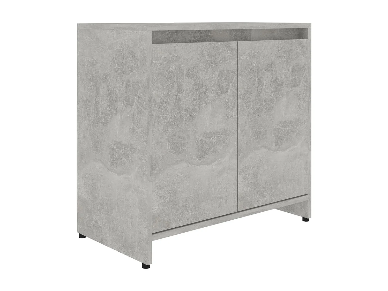 Armoire de salle de bain Gris béton 60x33x61 cm Aggloméré FR63254