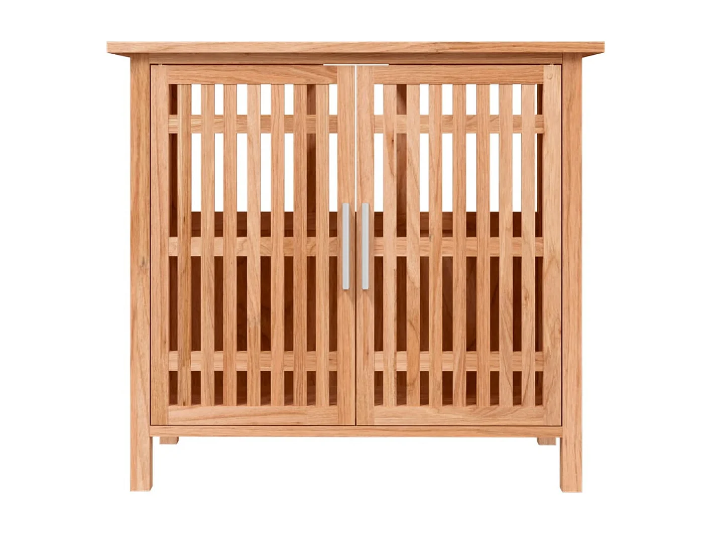 Wastafelkast 66x29x61,5 cm massief walnotenhout BE495683