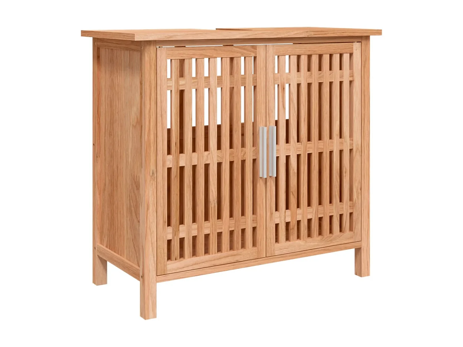 Armoire de salle de bain 66x29x61,5 cm Bois massif de noyer FR16311