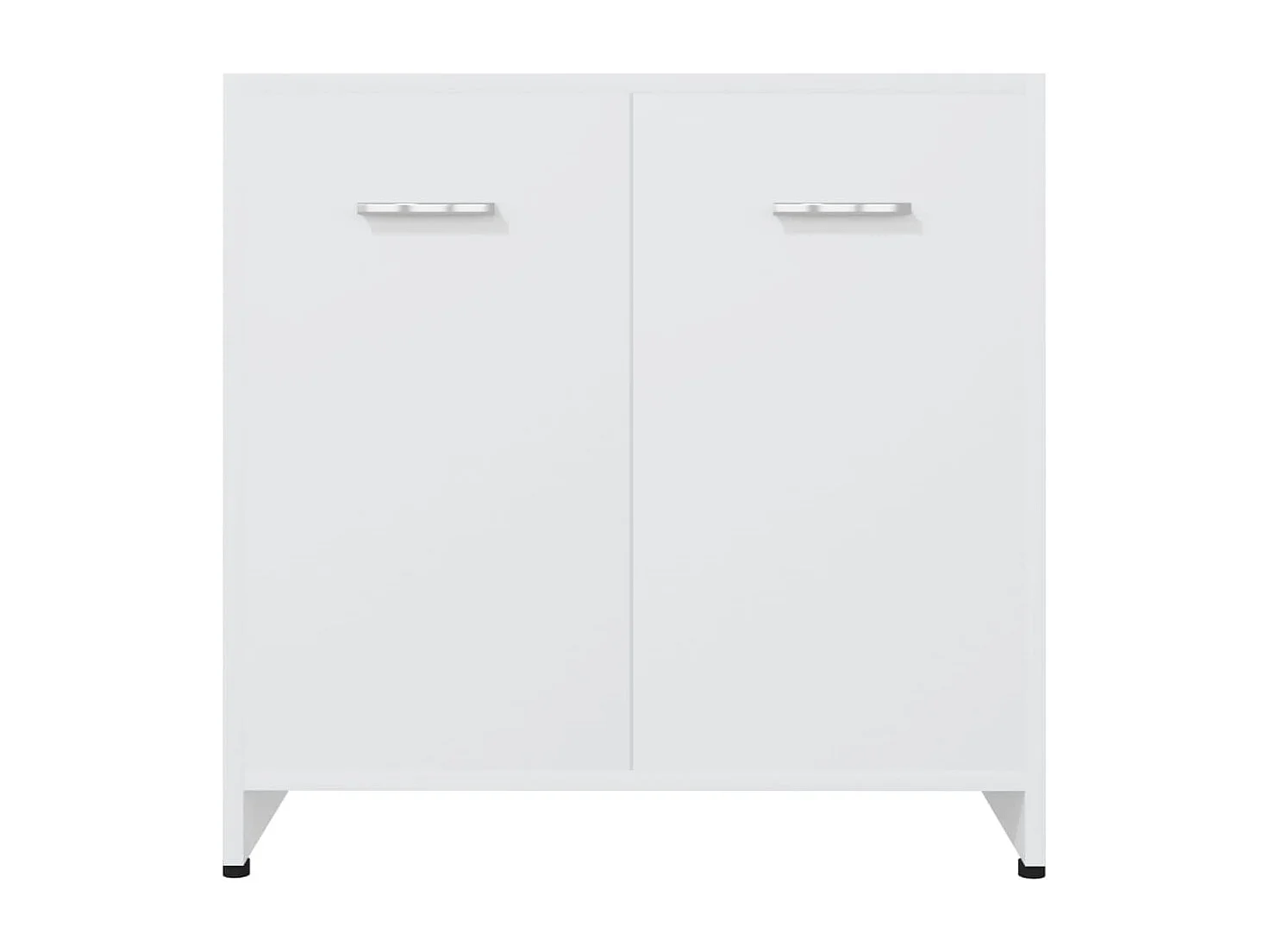 Armario de baño madera contrachapada blanco 60x33x61 cm ES690209