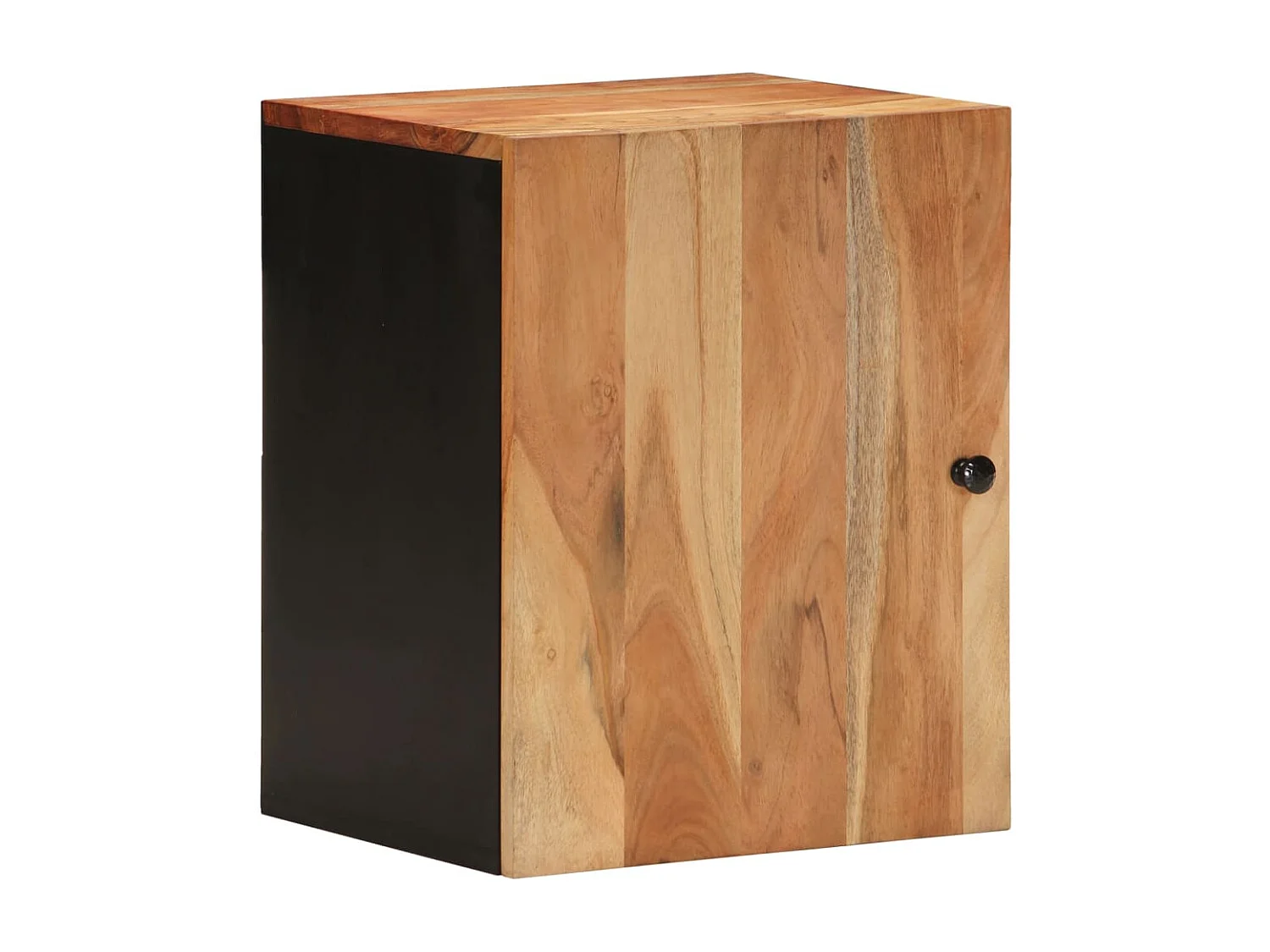 Armoire de salle de bain murale 38x33x48cm bois massif d'acacia FR61506