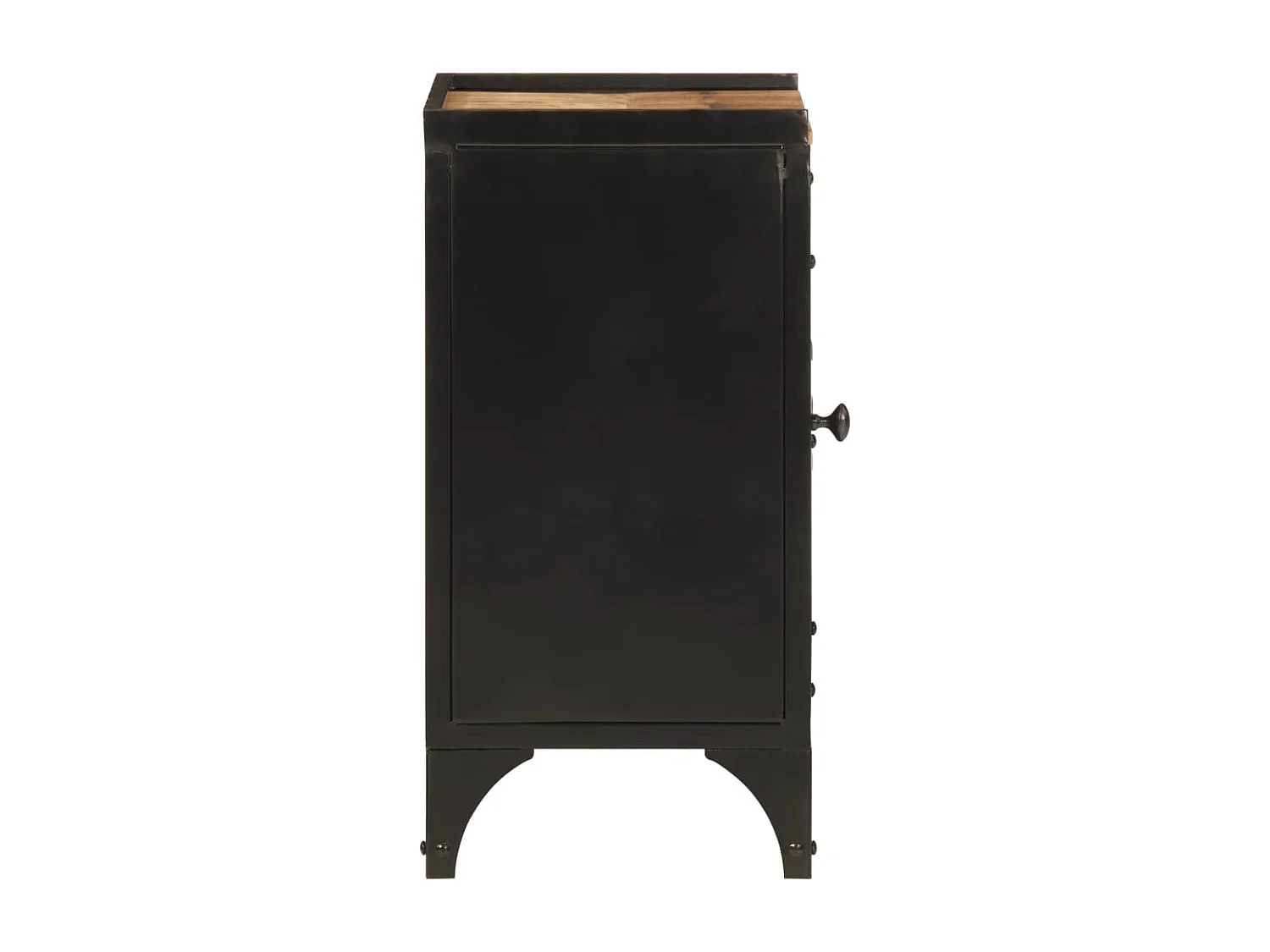 Armoire de salle de bain 40x30x60 cm fer et bois de manguier FR53515