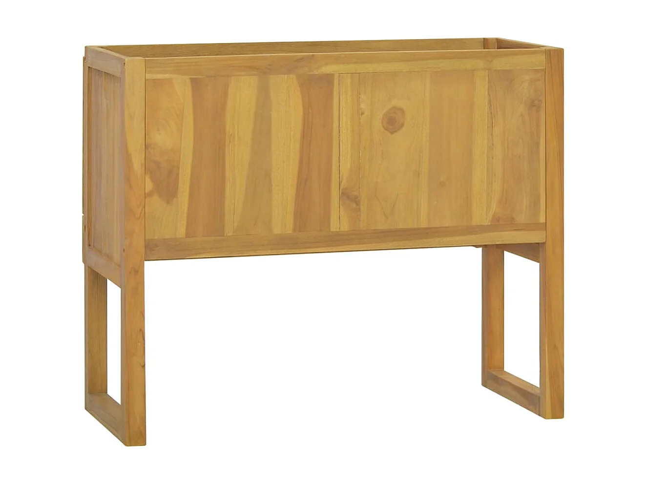 Armoire de salle de bain 90x40x75,5 cm bois de teck solide FR94285