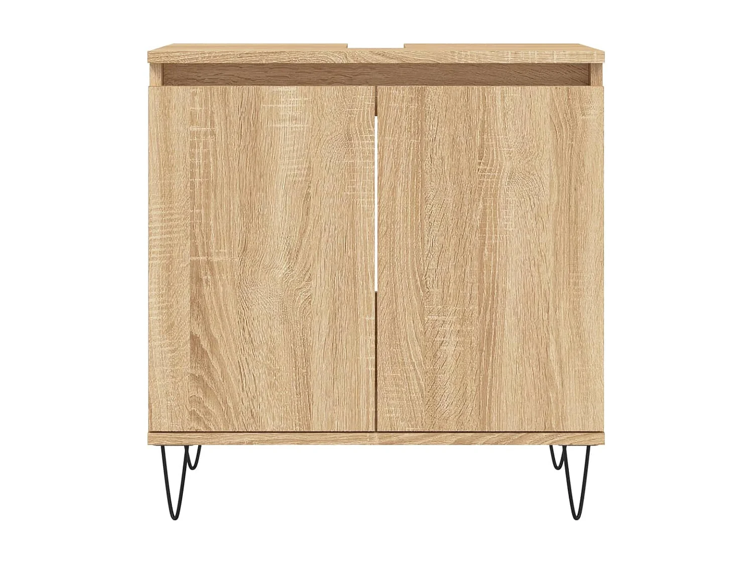 Armoire de bain chêne sonoma 58x33x60 cm bois d'ingénierie FR71218