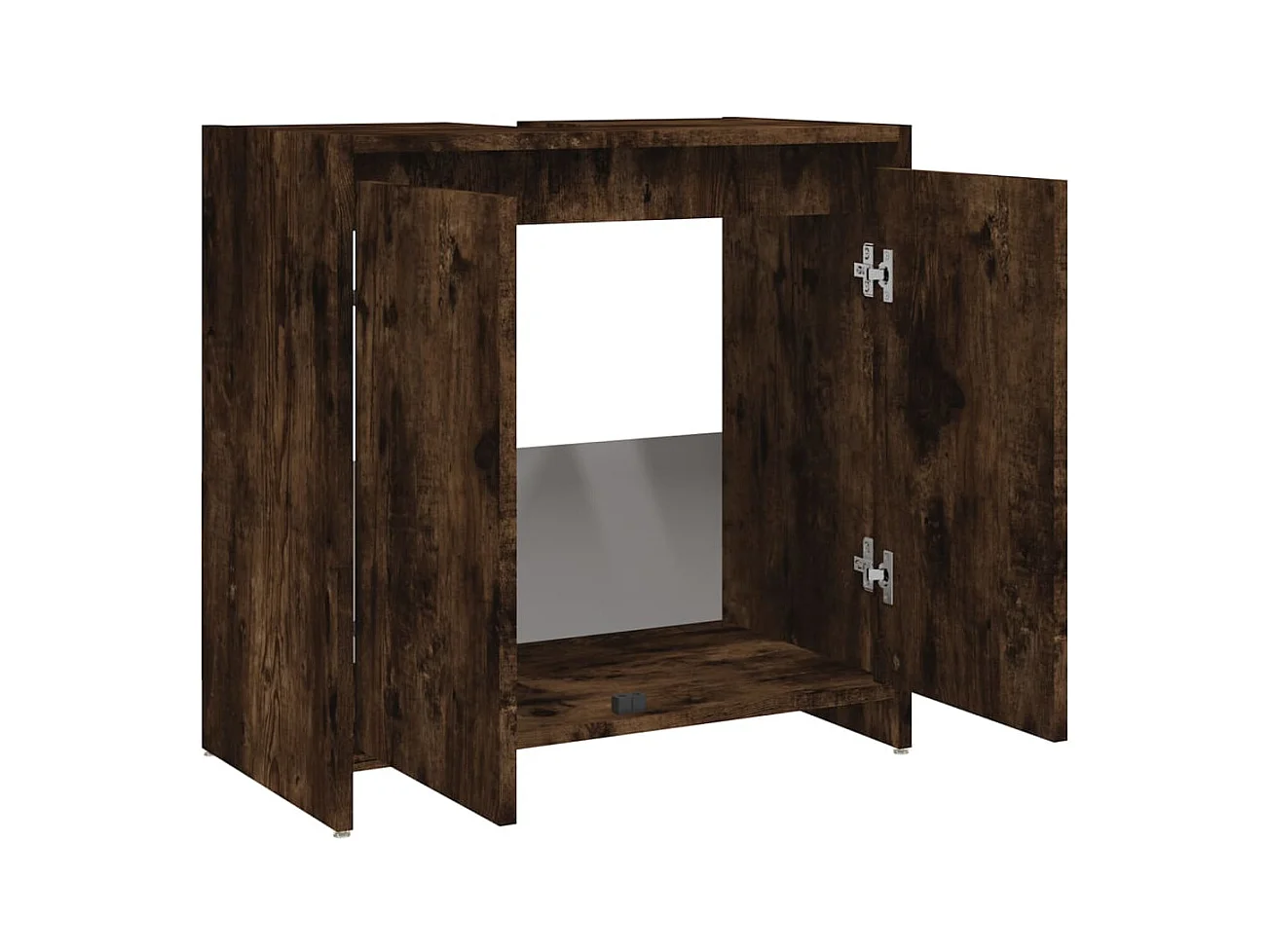 Armoire de bain Chêne fumé 60x33x61 cm Bois d'ingénierie FR67039