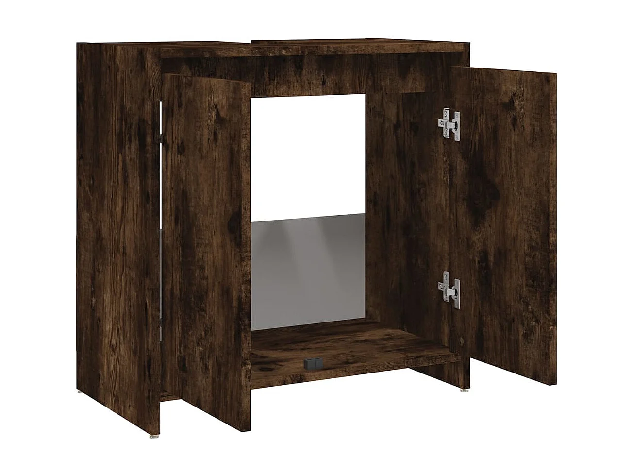 Armoire de bain Chêne fumé 60x33x61 cm Bois d'ingénierie FR67039