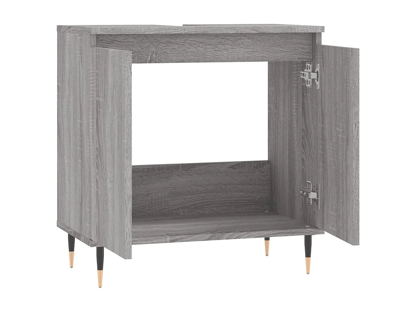 Armario de baño madera de ingeniería gris Sonoma 58x33x60 cm ES613804