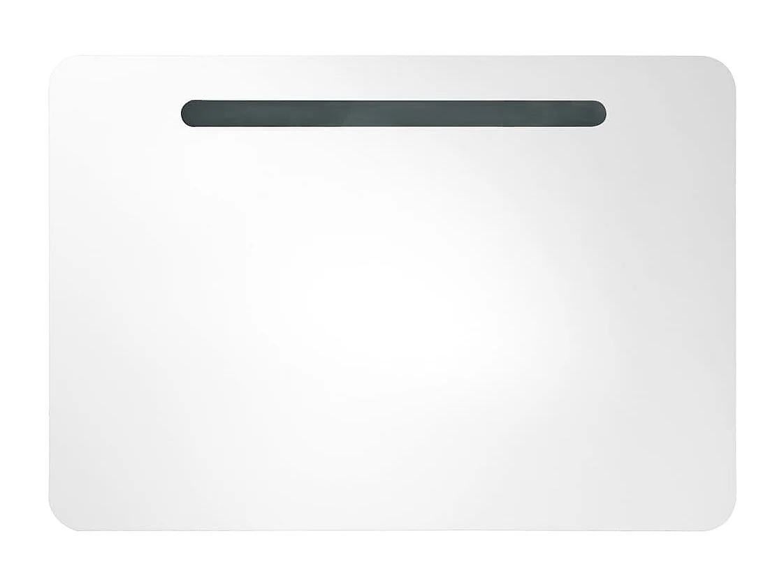 Armoire de salle de bain à miroir LED 80x9,5x55 cm FR40899