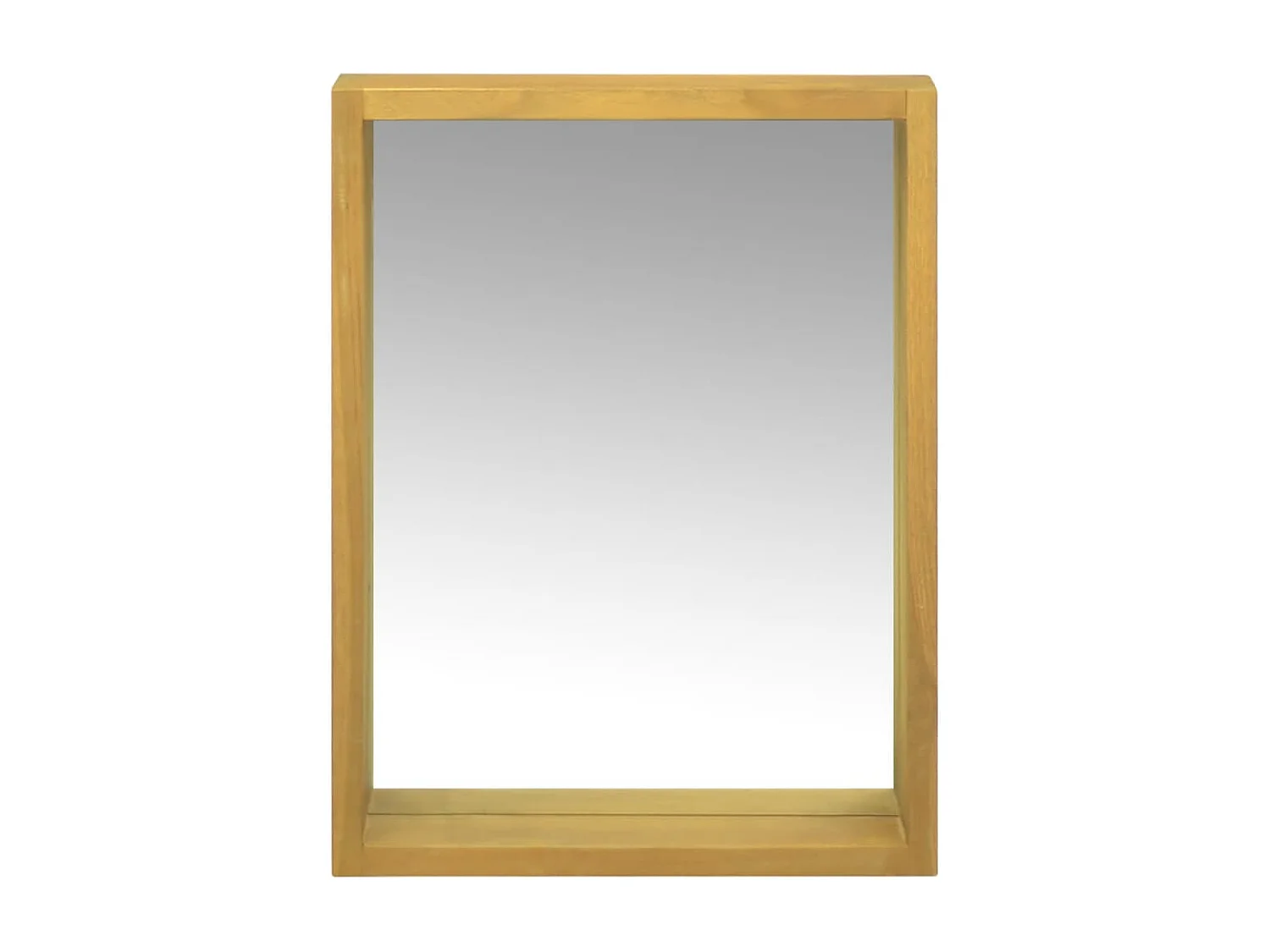 Mueble con espejo madera maciza de teca 30x10x40 cm ES634871