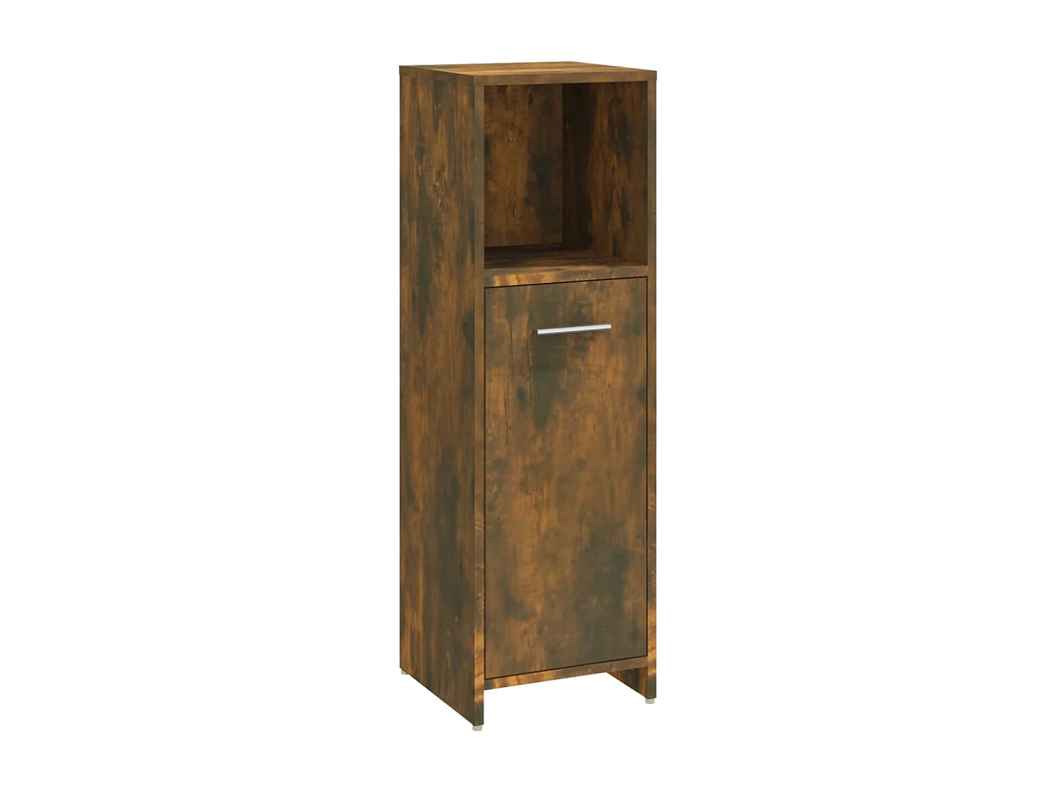 Armoire de bain Chêne fumé 30x30x95 cm Bois d'ingénierie FR68586