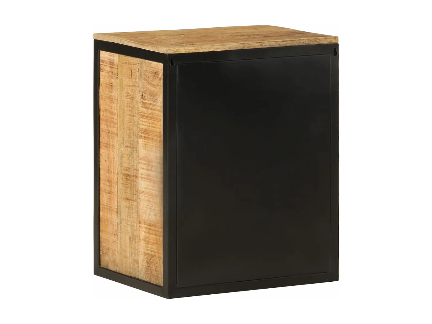 Armoire de salle de bain 40x30x50cm bois massif manguier et fer FR68580